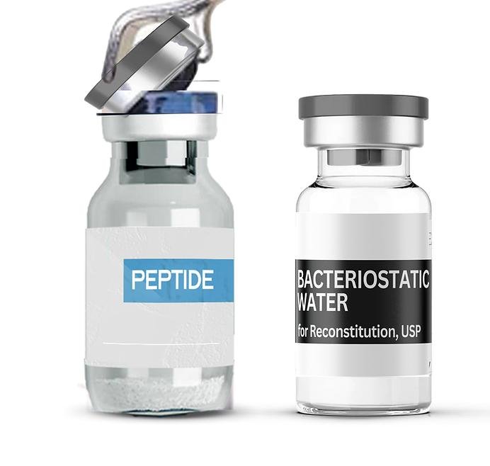 can you reconstitute peptides with saline
